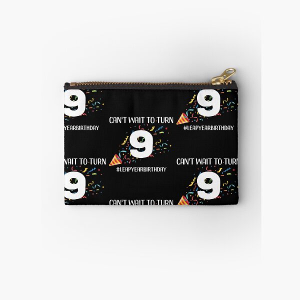 Item preview, Funny Leap Year 36th Birthday Leapling Can't Wait to Turn 9 print designed and sold by doodabobs.