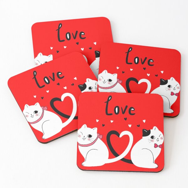 Item preview, Cute Cats Couple Valentines Day designed and sold by shop4fun.