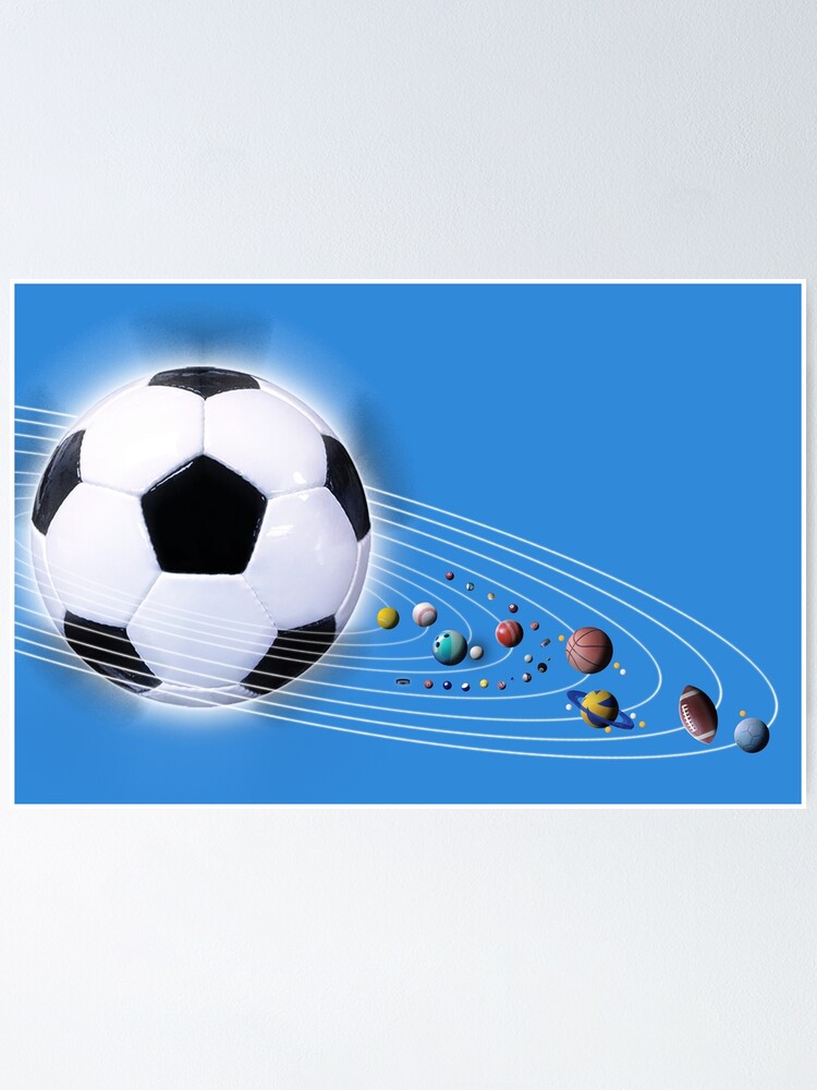 Solar System As All Sports Balls Horizontal Poster By Pablocbudassi Redbubble