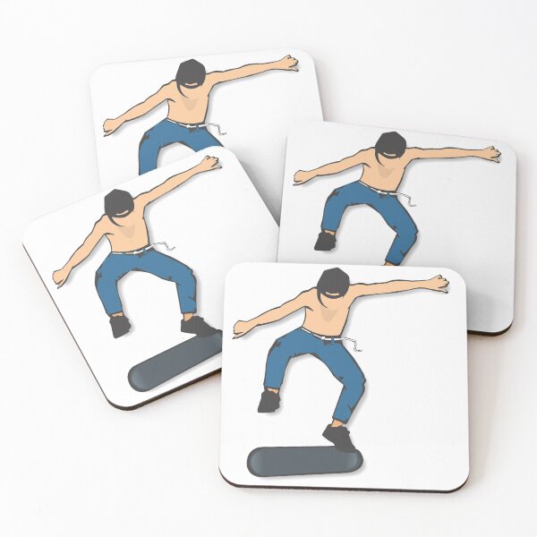 Item preview, shirtless skater designed and sold by kevinmtshakaza.