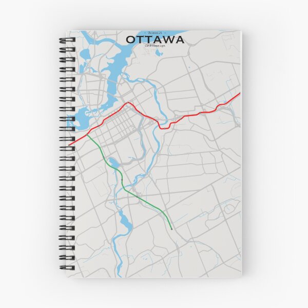 Item preview, Ottawa Transit Map designed and sold by CPTVDesign.