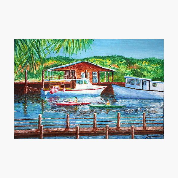 Shem Creek Painting Photographic Print