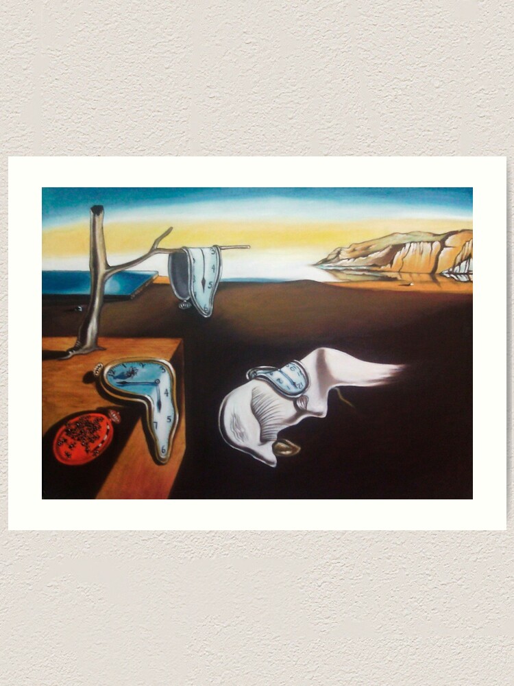 Salvador Dalí Cuadros Con Reloj Lámina Artística Con La Obra