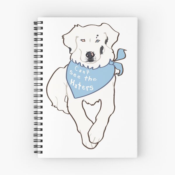 Item preview, CAN’T SEE THE HATERS - blind Australian Shepherd double merle dog designed and sold by Ivy Fox Illustration.