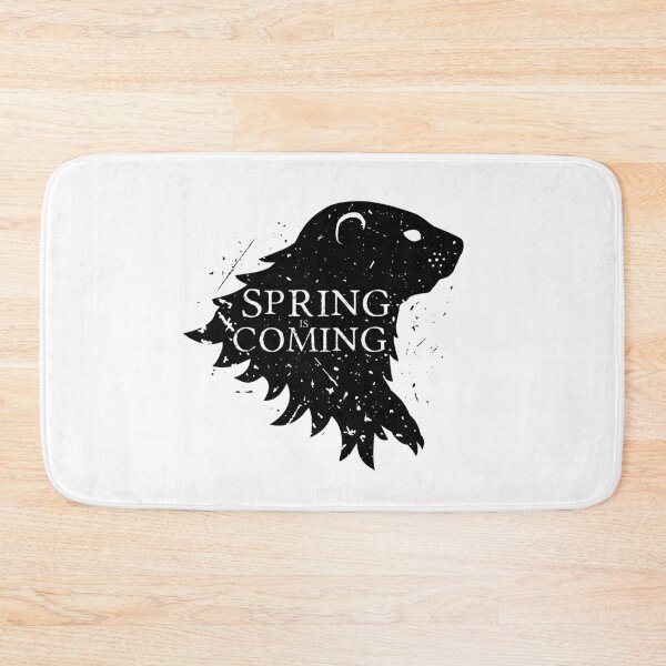 Item preview, Cool, Distressed "Spring is Coming" Groundhog Day (black) designed and sold by Elvin Dantes.