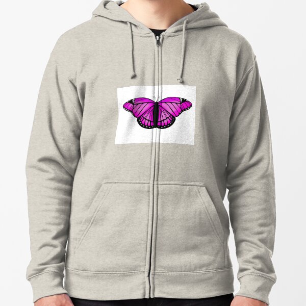 brandy melville white butterfly moletom com capuz