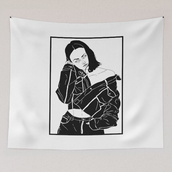 Item preview, Illustration portrait woman model Connie Moll designed and sold by inker20.