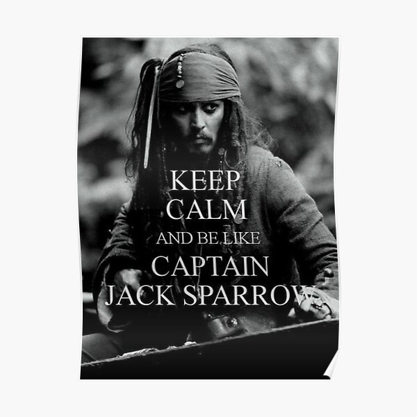 Captain Jack Sparrow KEEP CALM Poster