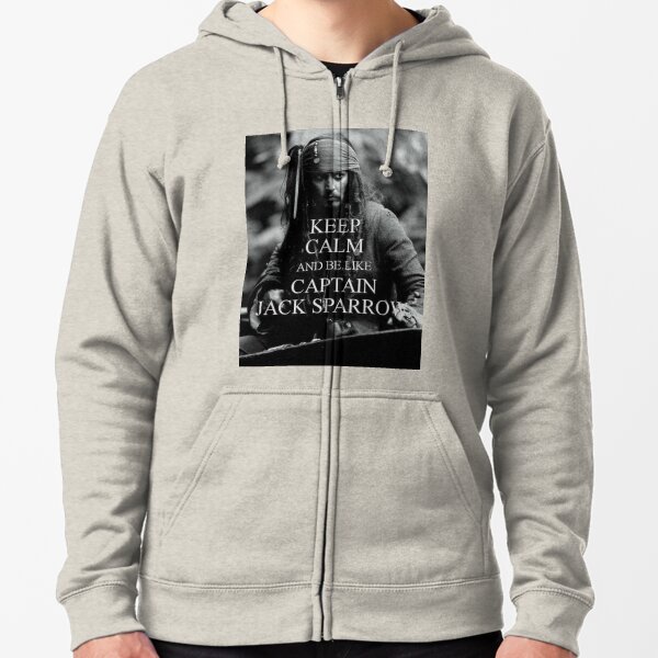 Captain Jack Sparrow KEEP CALM Zipped Hoodie