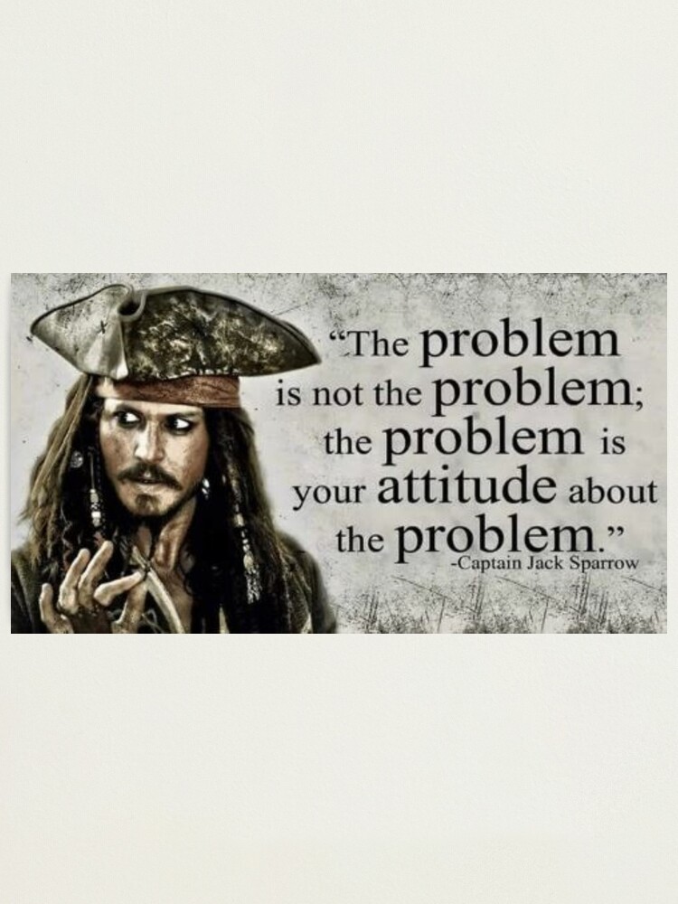 Impression Photo Citation Du Capitaine Jack Sparrow Par Lotr Fan Redbubble