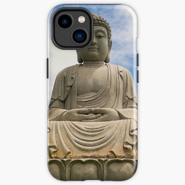 Grey Buddha Statue iPhone Tough Case