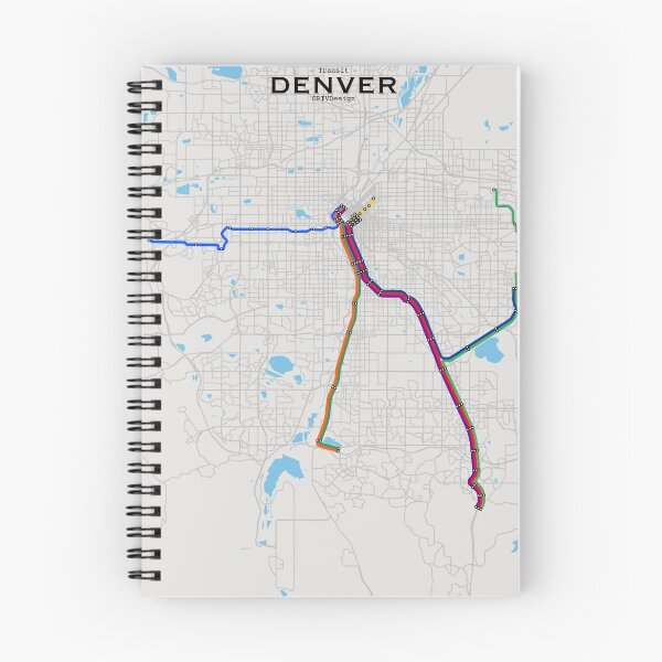 Item preview, Denver Transit Map designed and sold by CPTVDesign.