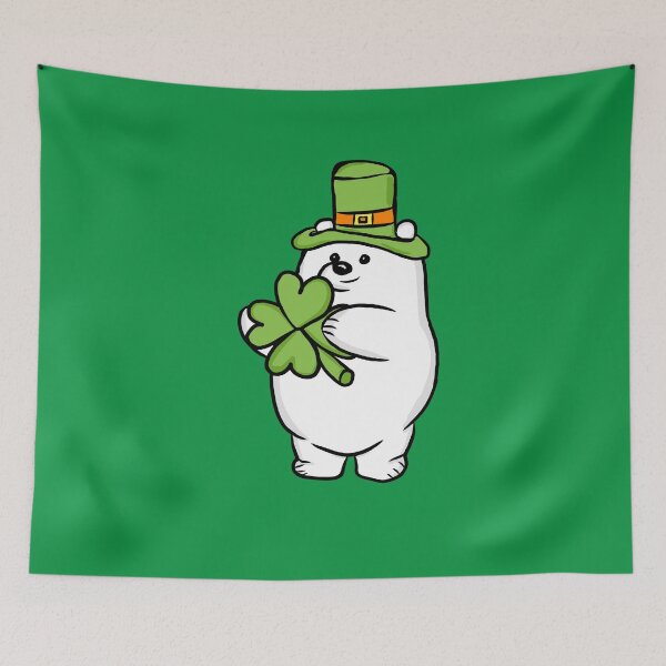 Item preview, St. Patrick's Day Polar Bear designed and sold by RoserinArt.