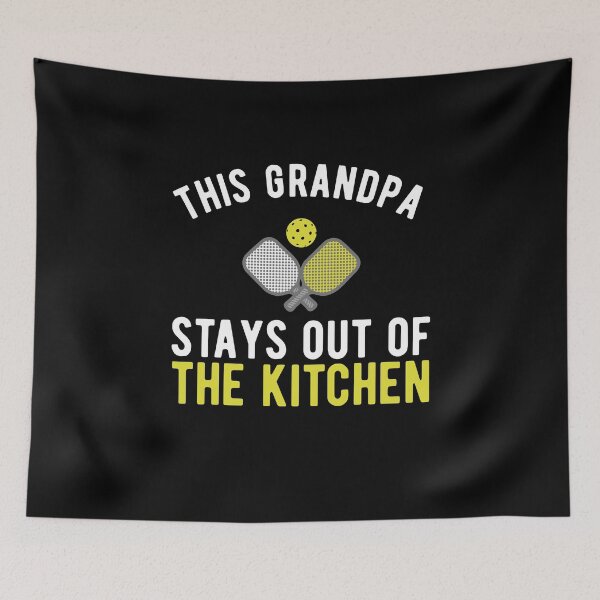 Item preview, This Grandpa Stays Out Of The Kitchen - Funny Pickleball designed and sold by Dan66.