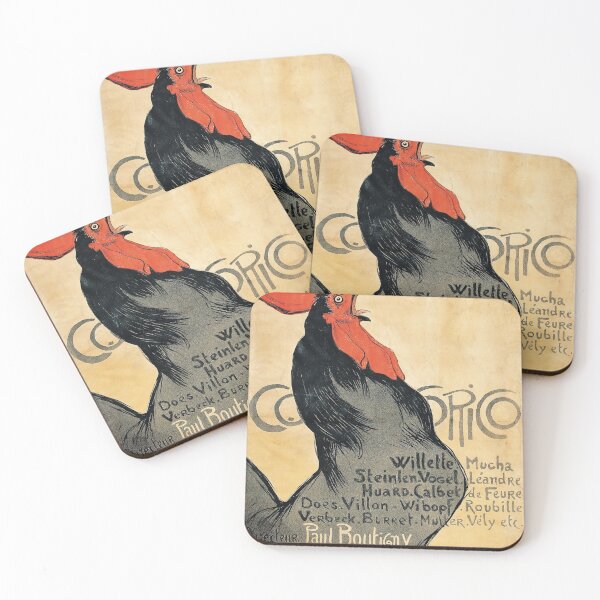 Item preview, Cocorico 1899 by Theophile-Alexandre Steinlen designed and sold by vintagerepros.