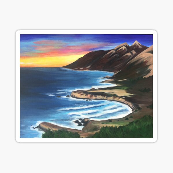 Big Sur Sunset Sticker