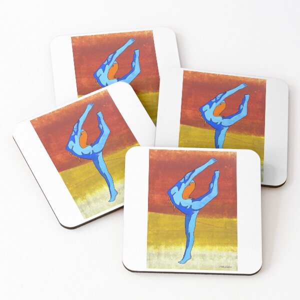 Item preview, Nude Female Stretching By ArtGuru 9902 - Acrylic On Paper designed and sold by Art Guru.