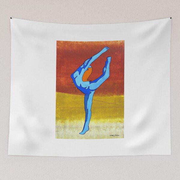 Item preview, Nude Female Stretching By ArtGuru 9902 - Acrylic On Paper designed and sold by Art Guru.