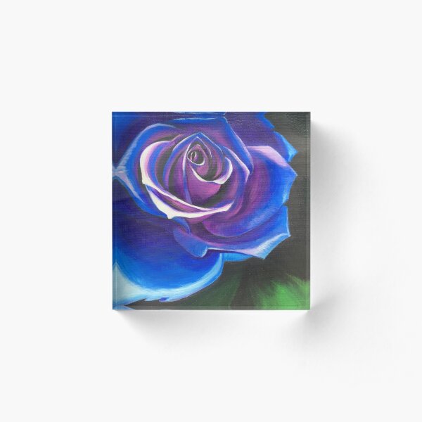 Roses Are Not Always Red Acrylic Block
