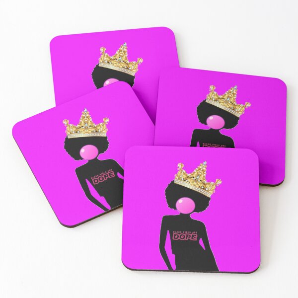 Item preview, Black Girls Are Dope pink designed and sold by designsbykaye.