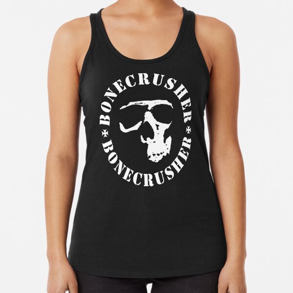 Bonecrusher Classic Skull Logo Racerback Tank Top