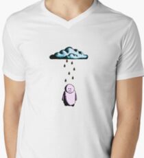 Sad Man & Rain Cloud Men's V-Neck T-Shirt