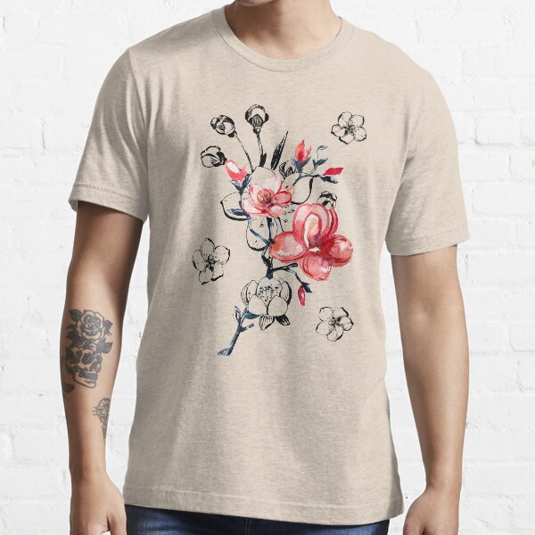 Japanische Kirschblüte Muster Essential T-Shirt