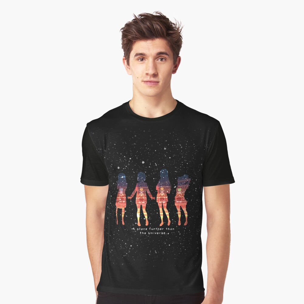 A Place Further Than The Universe Sora yori mo Tooi Basho Anime Shirase  Kimari Hinata Yuzuki Essential T-Shirt for Sale by IdlyBlue