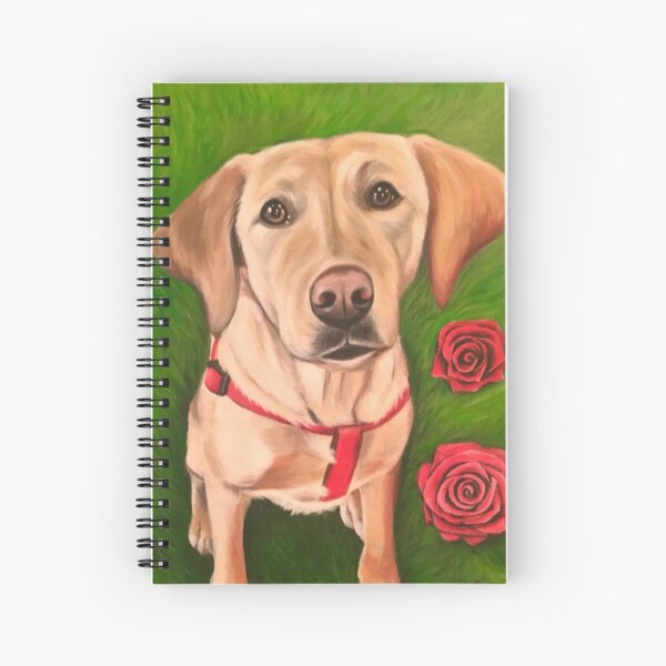Puppies & Roses Spiral Notebook