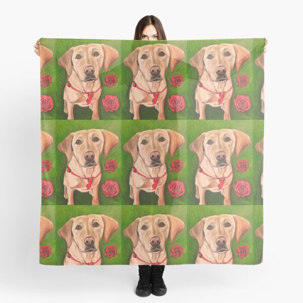 Puppies & Roses Scarf