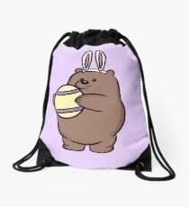 Easter Grizzly - We Bare Bears Drawstring Bag
