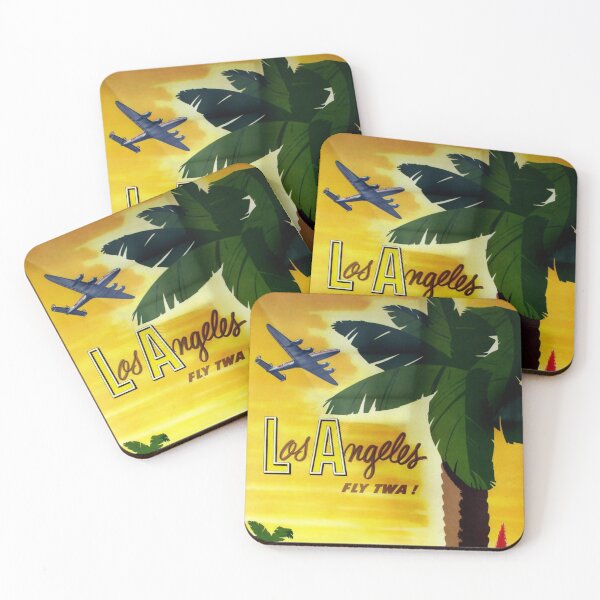 Artikelvorschau, Vintage Los Angeles-Fliege TWA-Reise-Anzeige entworfen und verkauft von vintagerepros.