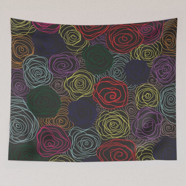 Item preview, Rosettes on Black designed and sold by marindigo.
