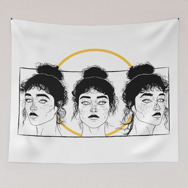 Item preview, Illustration portrait woman model, three portraits of tashimrod model designed and sold by inker20.