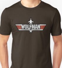 Top Gun Wolfman (with F14) Unisex T-Shirt
