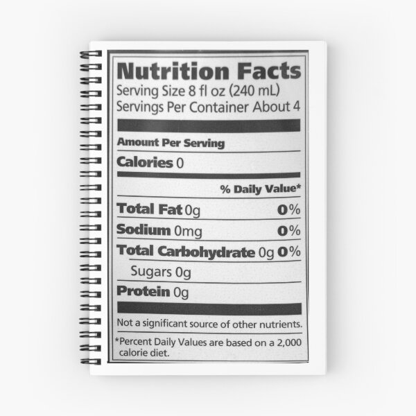 Item preview, Nutrition Facts 8fl oz Water designed and sold by Evan Sharboneau.