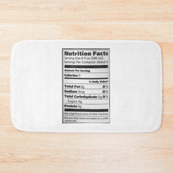 Item preview, Nutrition Facts 8fl oz Water designed and sold by Evan Sharboneau.