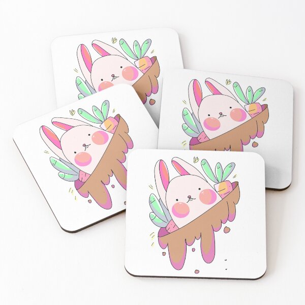 Easter Bunny’s Home Coasters (Set of 4)