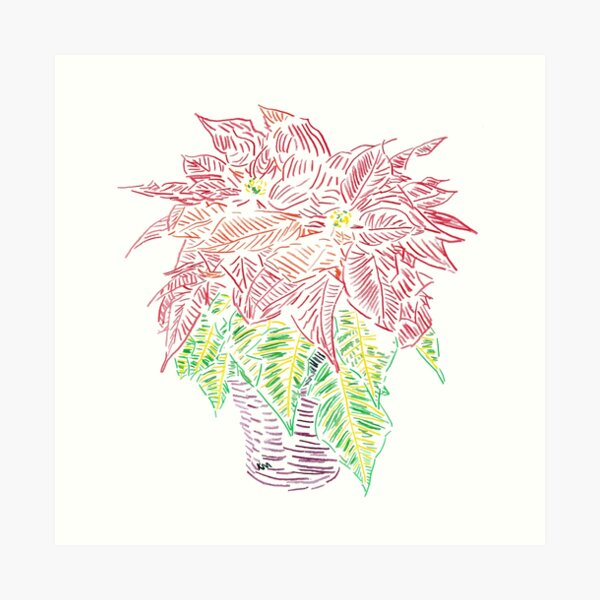 2019 12 31 Potted Plant Color Art Print
