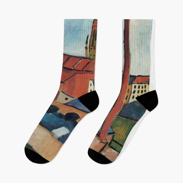 Item preview, August Macke - St. Mary's with Houses and Chimney (Bonn) designed and sold by vintagerepros.