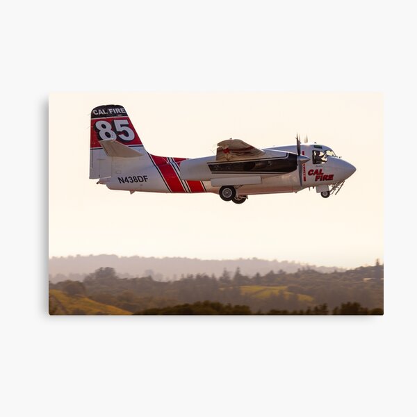 CAL FIRE Grumman / Marsh Aviation S-2T / S-2FAT Turbo Tracker Canvas Print