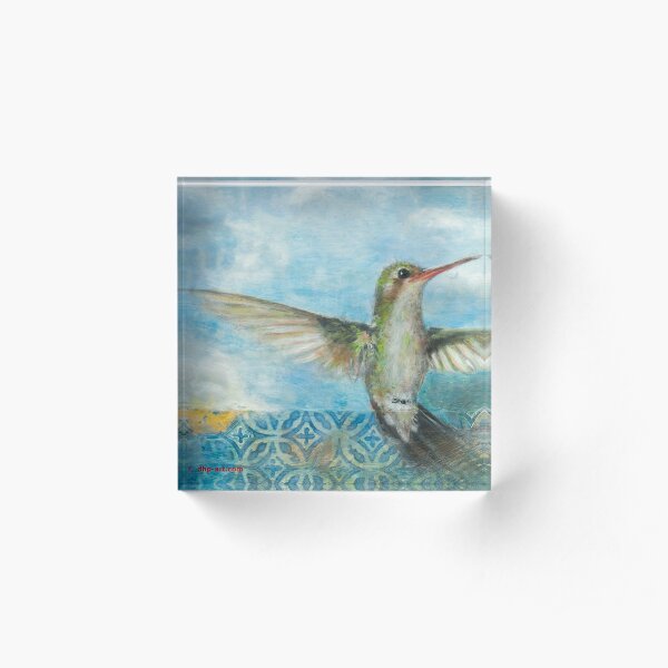 Bird #6 (Garden Variety series), © Deborah Howard-Page, All Rights Reserved. www-dhp-art.com Acrylic Block