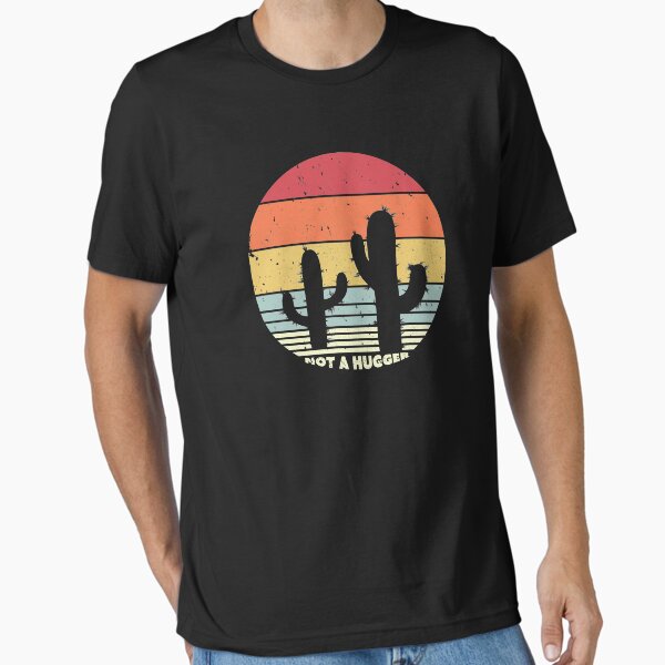 Item preview, Not A Hugger Product. Retro Style Funny Cactus Print designed and sold by PackAPunch.