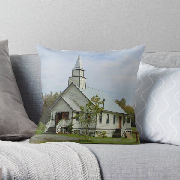 Hope Valley Church Throw Pillow