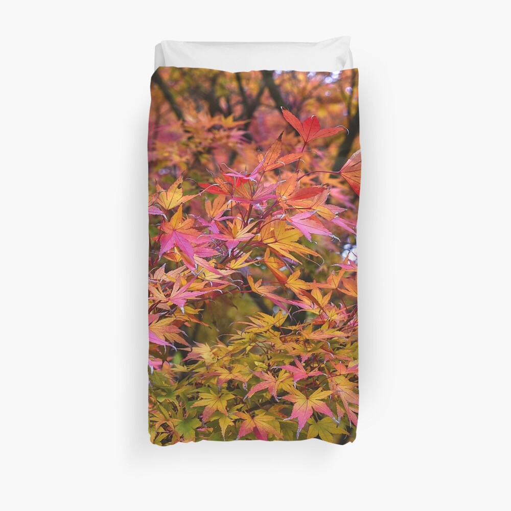 "Japanese maple" Duvet Cover by fourretout Redbubble