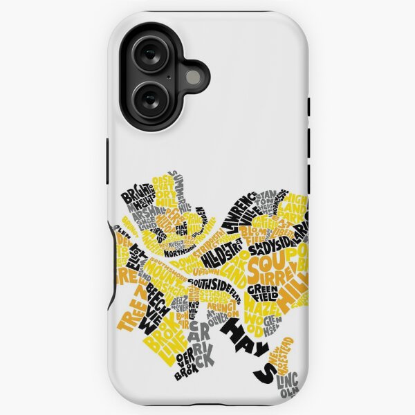 Item preview, Pittsburgh Neighborhood Names Map designed and sold by polliadesign.