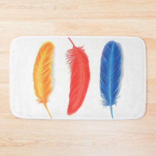 Item preview, Yellow feather, red feather, blue feather designed and sold by ArtofLisaD.