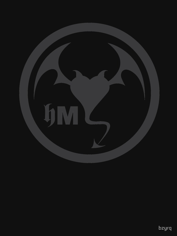 Hollywood Monsters Circle Bat Logo - DARK GREY by bzyrq