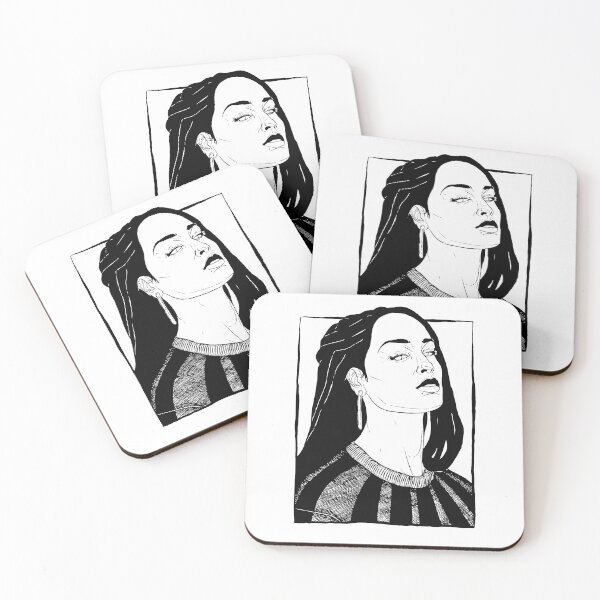 Item preview, Illustration portrait woman artist Jorja Smith designed and sold by inker20.