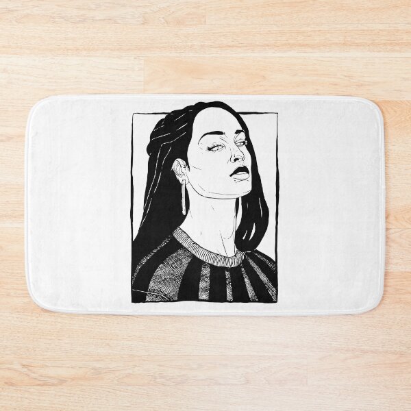 Item preview, Illustration portrait woman artist Jorja Smith designed and sold by inker20.